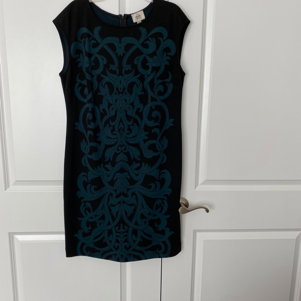 Black Knit Sheath Dress